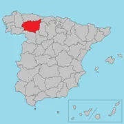 Mapa de ubicación de la provincia de León en España