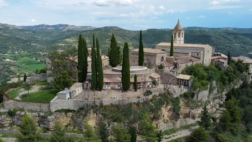 Roda de Isábena a vista de dron
