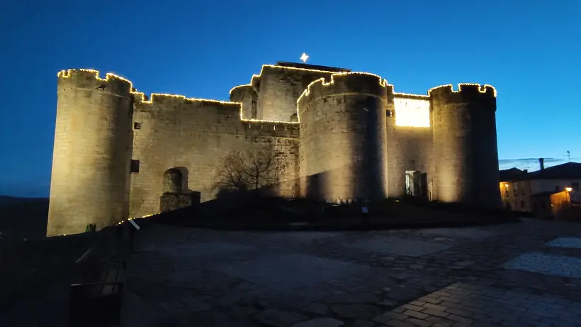 Castillo de Puebla de Sanabria en Navidad