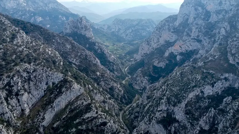 Vistas del desfiladero de la Hermida desde el Mirador de Santa Catalina